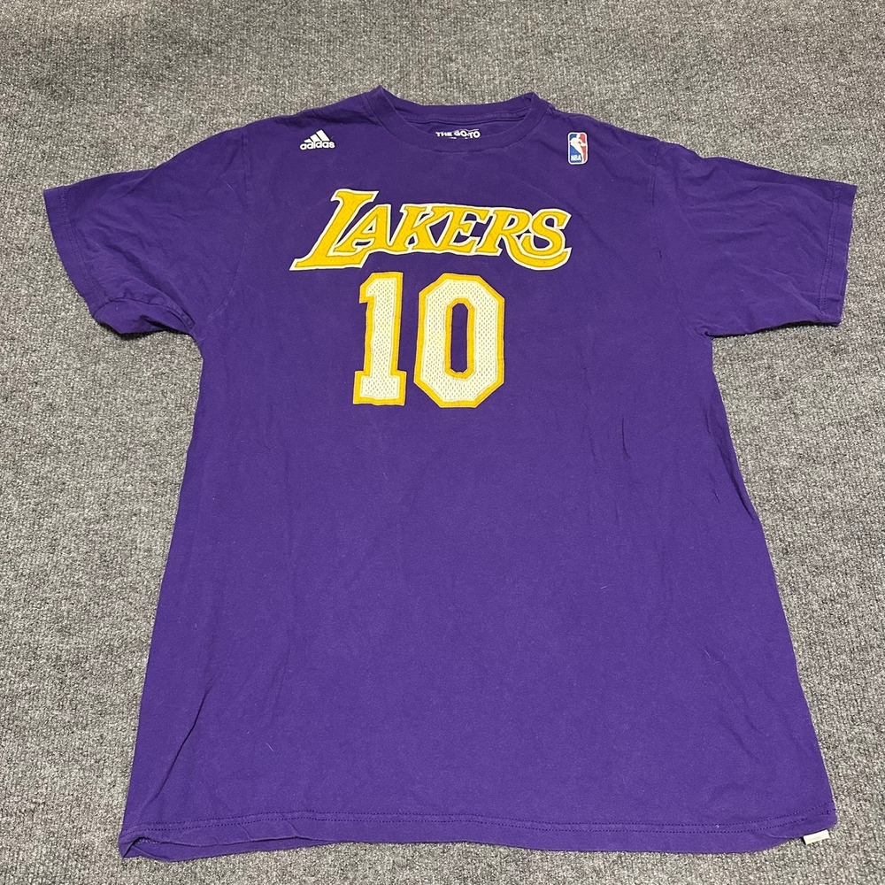 Adidas Los Angeles Lakers Steve Nash 10 The‎ Go-To Tee Purple Mens Large